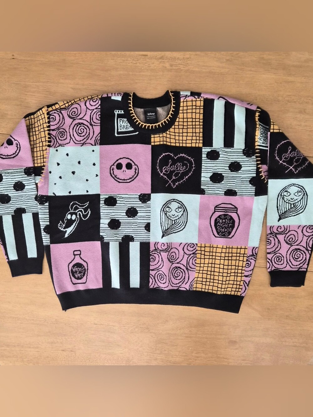 Disney The Nightmare Before Christmas Sally Patchwork Sweater